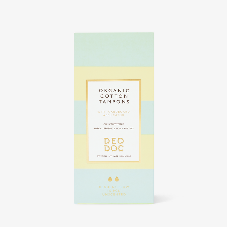 Cotton Tampons med applikator - Deodoc Sweden