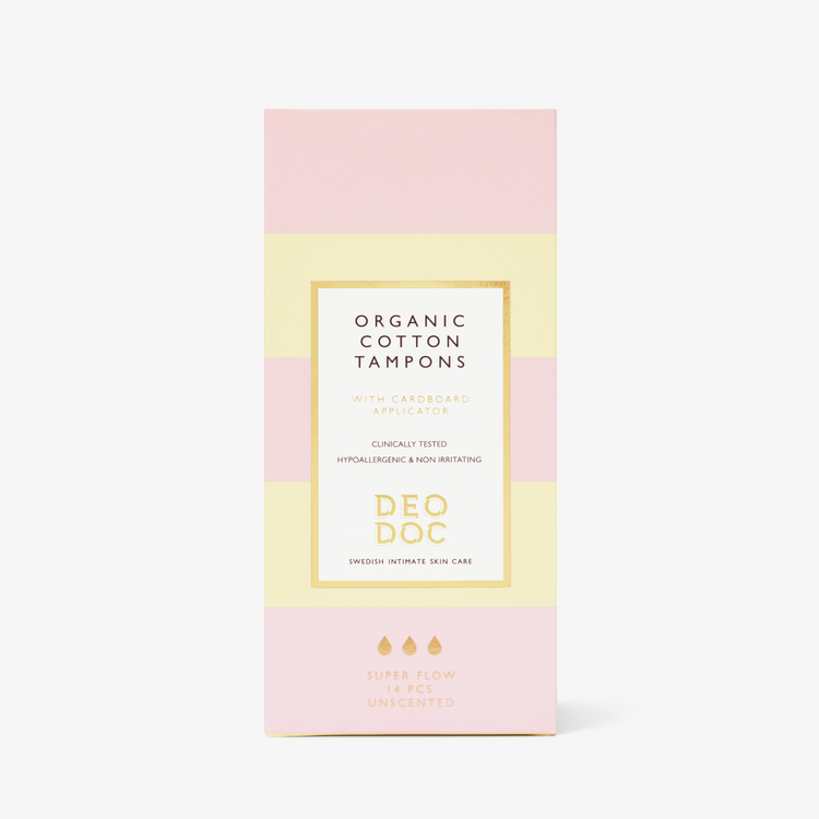 Cotton Tampons med applikator - Deodoc Sweden