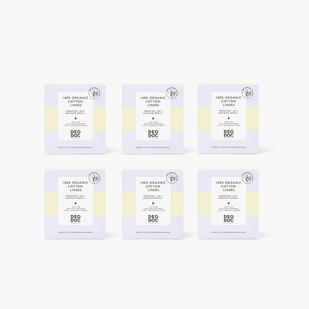 Truseinnlegg Eco Bomull 6pk Individuelle