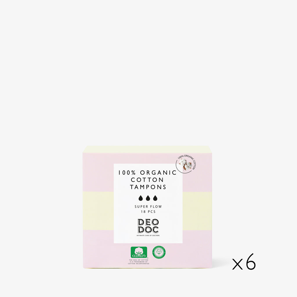 Tampong Eco Bomull 6pk
